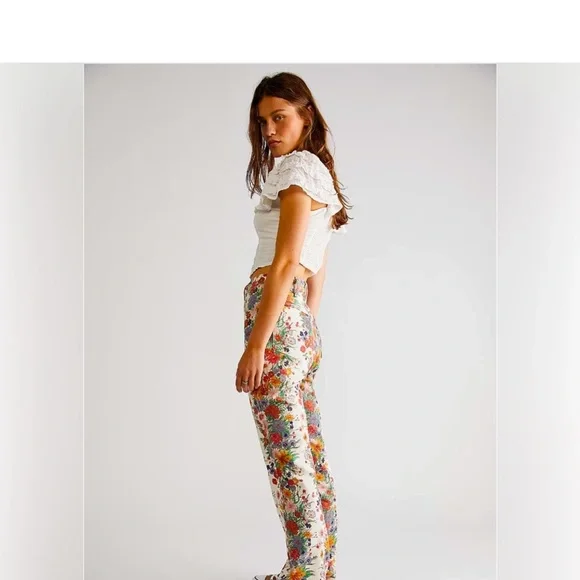 Free People Wrangler Westward Floral Bootcut jeans - Picture 4 of 8